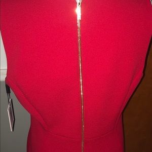 Vibrant Red Calvin Klein Dress
